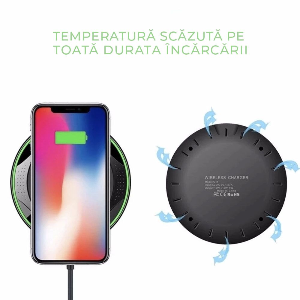 Incarcator wireless Lumaudio Limitless fast charge