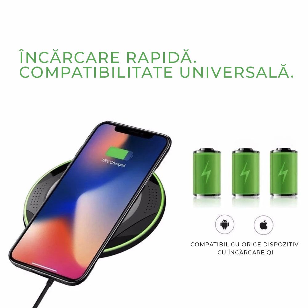 Incarcator wireless Lumaudio Limitless fast charge