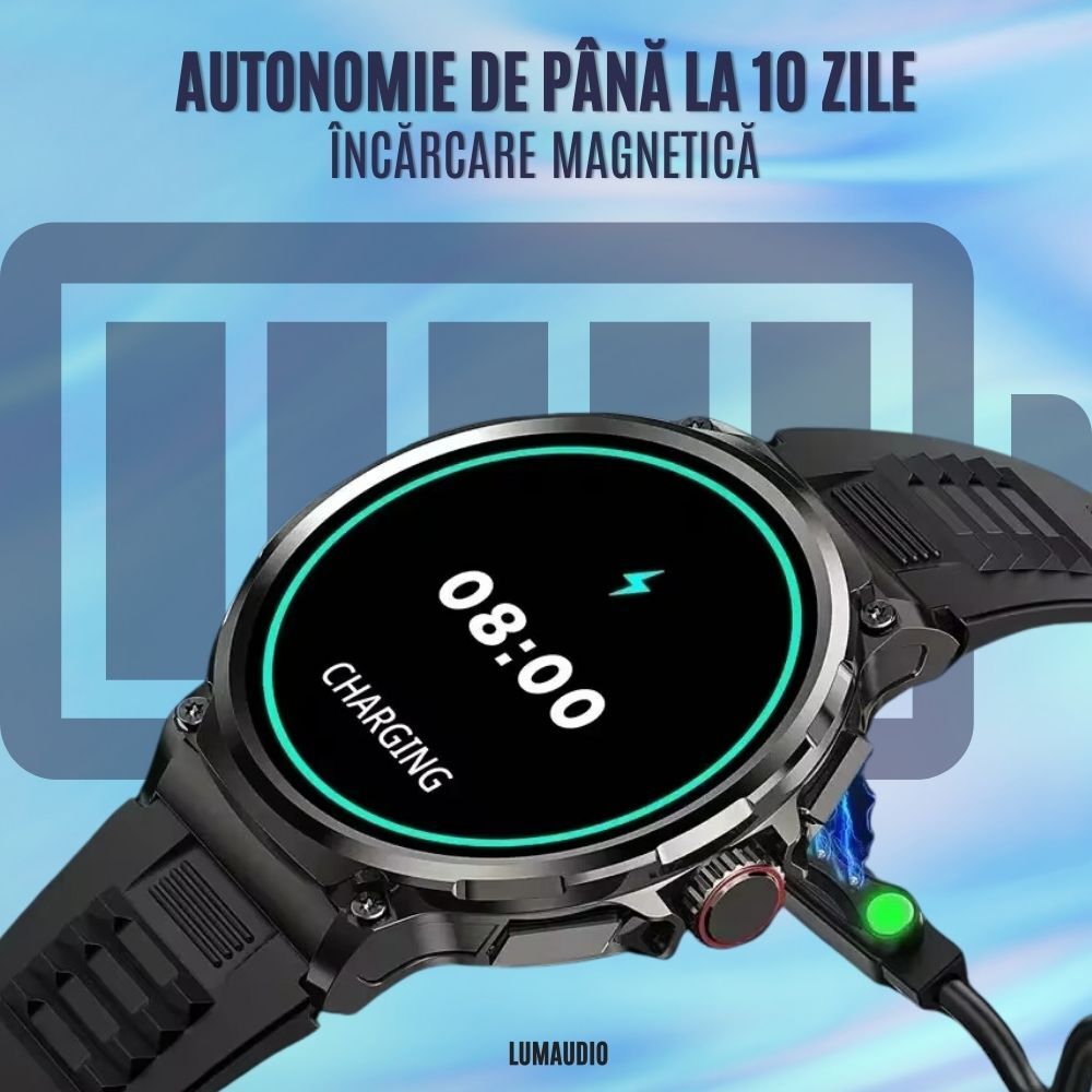 Smartwatch LUMAUDiO Zentime, autonomie mare