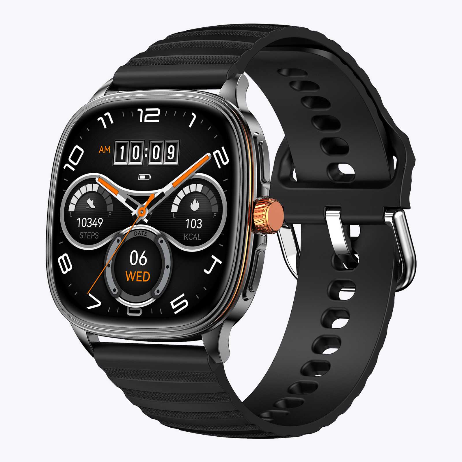 Ceas Smartwatch Bărbați LUMAUDiO® Falcon cu Ecran AMOLED 1.73", Apeluri Bluetooth și Notificări Aplicații