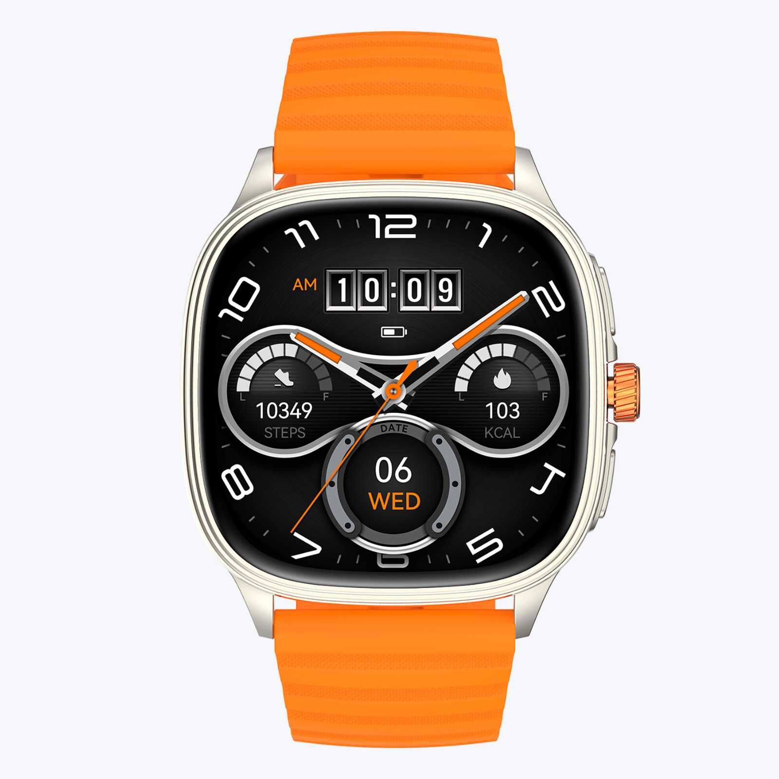Ceas Smartwatch Bărbați LUMAUDiO® Falcon cu Ecran AMOLED 1.73", Apeluri Bluetooth și Notificări Aplicații