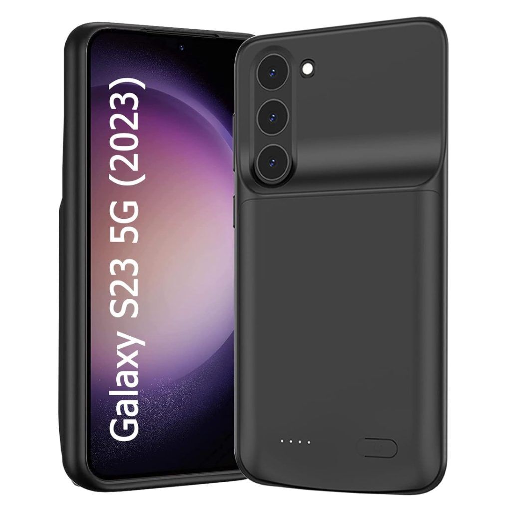 Husă cu baterie externă LUMAUDiO Fusion, compatibilă cu Samsung Galaxy S23, material TPU și ABS+PC, capacitate de 4700mAh