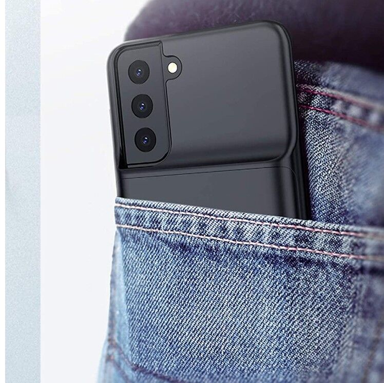 Husă cu baterie externă LUMAUDiO Surge, compatibilă cu Samsung Galaxy S22, material TPU și ABS+PC, capacitate de 4700mAh