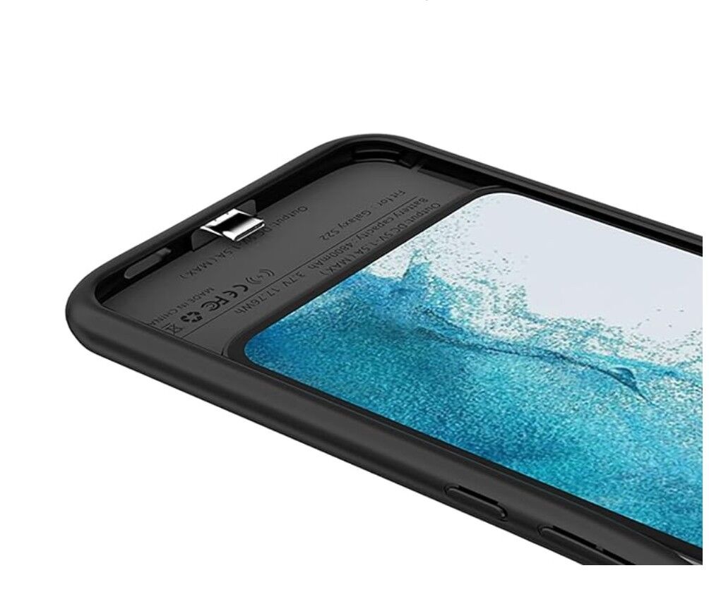 Husă cu baterie externă LUMAUDiO Surge, compatibilă cu Samsung Galaxy S22, material TPU și ABS+PC, capacitate de 4700mAh
