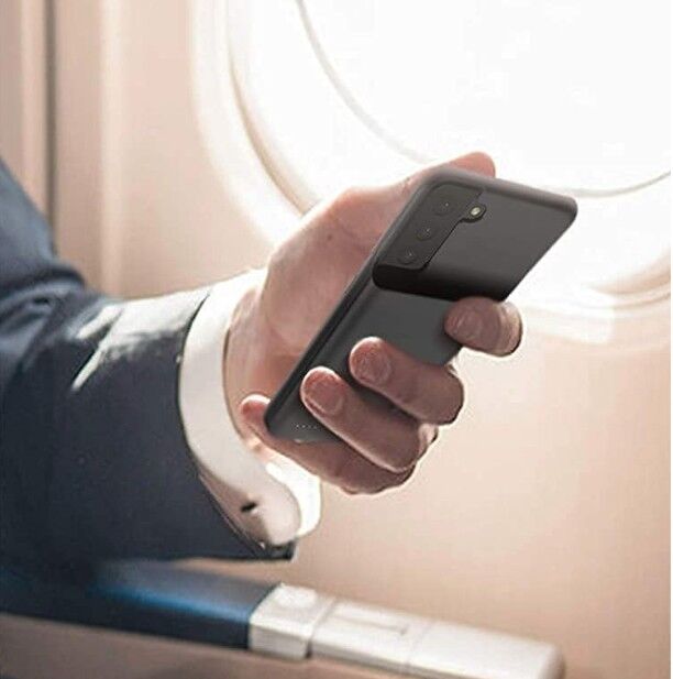 Husă cu baterie externă LUMAUDiO Xtend Plus, compatibilă cu Samsung Galaxy S21 Plus, material TPU și ABS, capacitate de 6000mAh