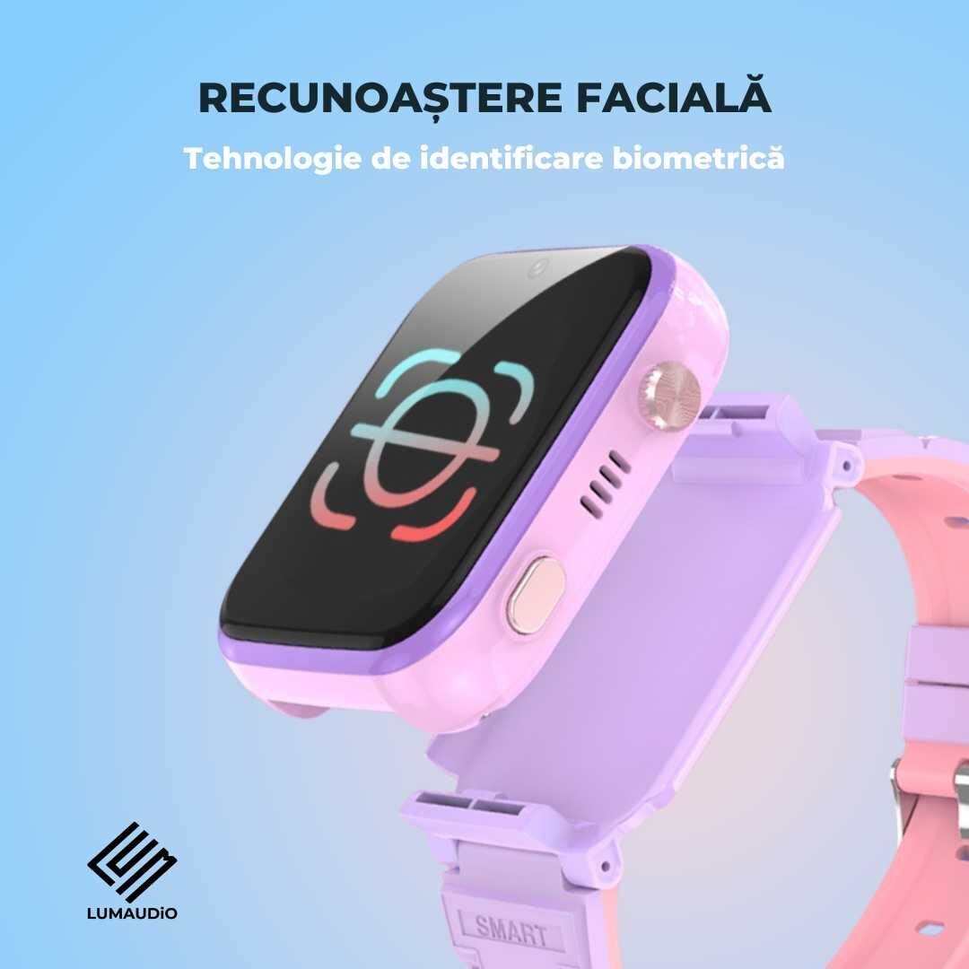 Ceas Smartwatch Copii LUMAUDiO® TinyTrail 4G cu GPS și functie spion