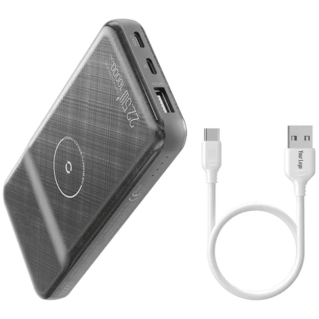 Baterie externa LUMAUDiO Magnetic Power, 10.000 mAh, cu incarcare wireless fast charge 15W, inel magnetic inclus - imagine 5