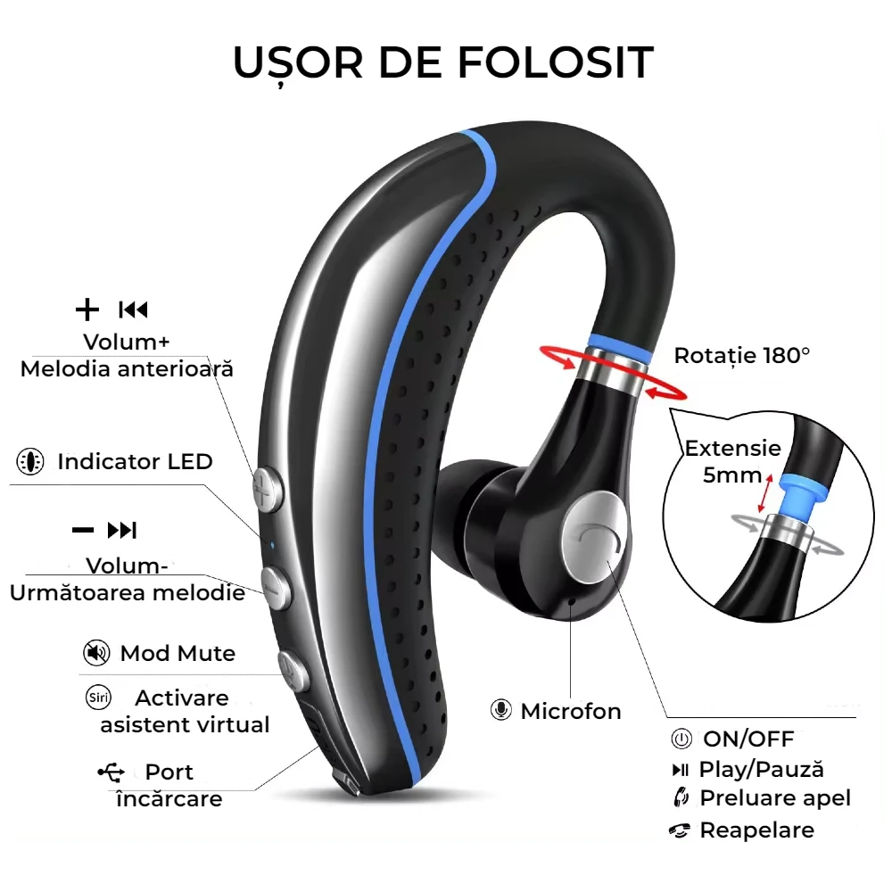 Casca bluetooth LUMAUDiO Evolvo