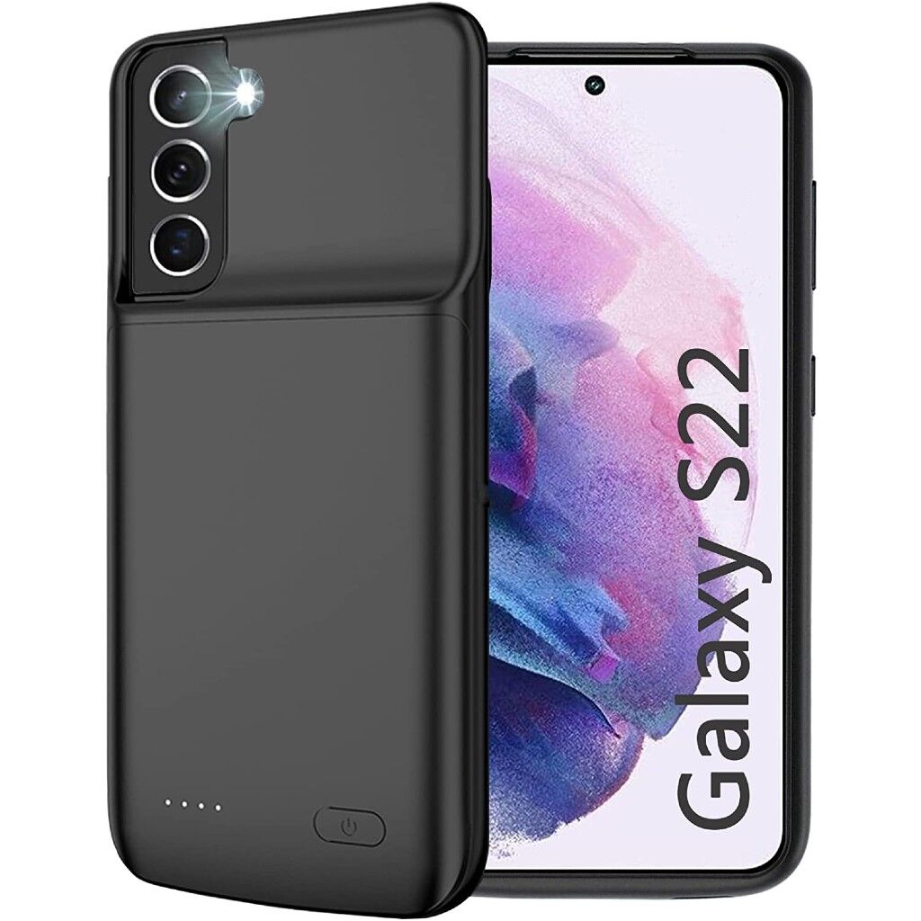 Husă cu baterie externă LUMAUDiO Surge, compatibilă cu Samsung Galaxy S22, material TPU și ABS+PC, capacitate de 4700mAh